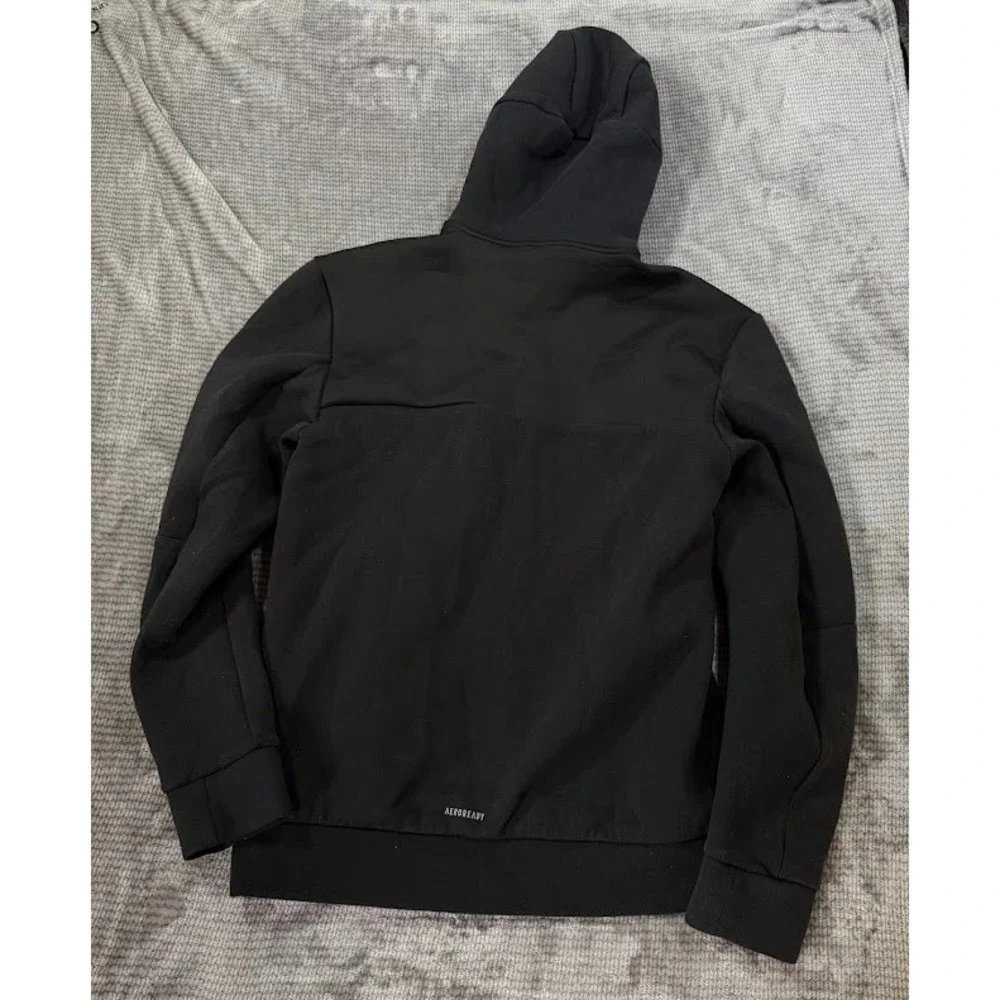 Adidas USF Bulls ZNE Full Zip Hoodie Mens S Black South Florida AEROREADY Jacket